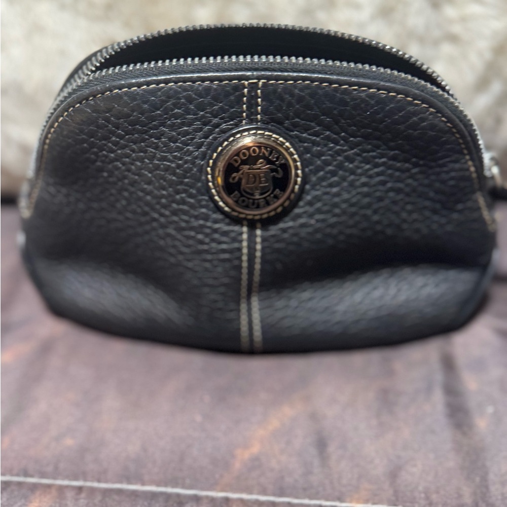 Dooney & Bourke Black Leather Coin Purse